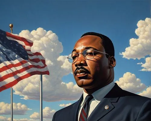 martin luther king jr,martin luther king,official portrait,america,a black man on a suit,president of the u s a,president,black businessman,founding,flag day (usa),2020,patriot,united states of america,u s,2021,the president,hot air,oil on canvas,unites states,a free man,Illustration,Realistic Fantasy,Realistic Fantasy 08