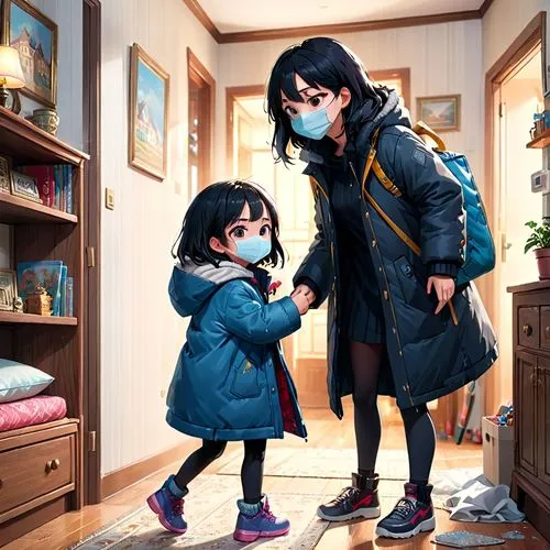 fukawa,hikikomori,the little girl's room,haruchika,winter clothing,daughdrill,Anime,Anime,General