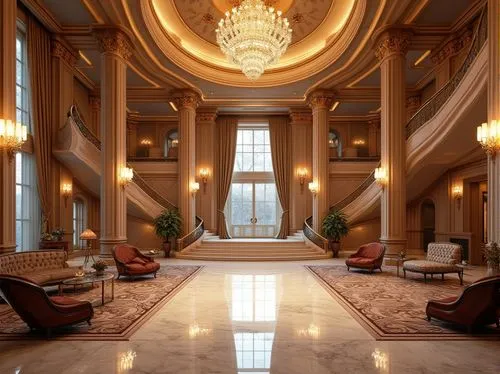 lobby,hotel lobby,luxury hotel,ballroom,entrance hall,intercontinental,luxury home interior,hotel hall,rotana,ornate room,cochere,art deco,emirates palace hotel,foyer,amanresorts,marble palace,royal interior,grand hotel europe,interior decor,interior decoration,Photography,General,Realistic