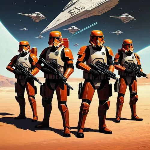 storm troops,mcquarrie,geonosis,smugglers,contingents,stormtroopers,Conceptual Art,Sci-Fi,Sci-Fi 12