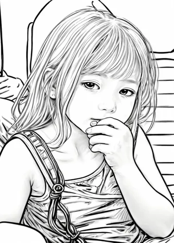 coloring pages kids,coloring page,coloring pages,worried girl,coloring picture,line art children,pixton,girl with speech bubble,girl sitting,mono-line line art,lineart,comic halftone woman,storyboard,