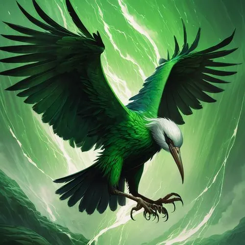 patrol,green bird,gonepteryx cleopatra,quetzal,eagle illustration,screaming bird,gryphon,vulture,albatross,green aurora,avian,gonepteryx rhamni,green dragon,corvus,cleanup,harpy,guatemalan quetzal,eagle,bird illustration,predatory bird,Conceptual Art,Fantasy,Fantasy 17