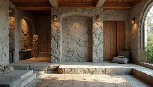 luxury bathroom,spa,bath room,mikvah,stone fountain,spa water fountain,stone oven,natural stone,hamam,amanresorts,bathhouse,cabana,floor fountain,hammam,sauna,saunas,spa items,banya,fireplace,kohler,Photography,General,Realistic