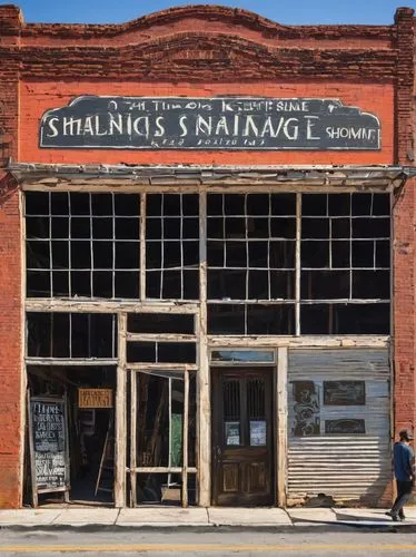 Schiller's Architectural, design salvage store, North Rome Avenue, Tampa, FL, exterior facade, vintage signage, distressed wood, corrugated metal roofing, ornate ironwork, old brick walls, industrial 