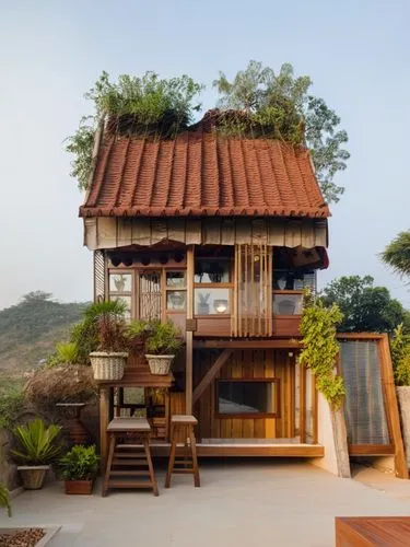 tree house hotel,stilt house,timber house,dunes house,tree house,hanok,Photography,General,Realistic