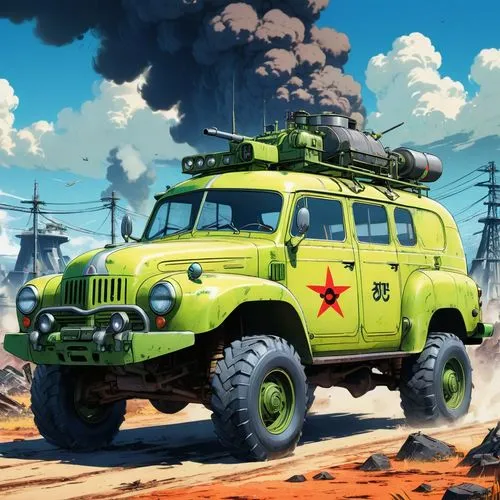 uaz,chernogorneft,chernovol,hanomag,overland,defender,retro vehicle,kamaz,patrol cars,gasanov,patrol car,military jeep,us vehicle,rust truck,chernobyls,landcruiser,off-road vehicle,vehicule,moskvich,russian truck,Illustration,Japanese style,Japanese Style 03