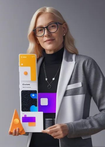 Imagine a future where Figma evolves into an AI-powered design assistant, capable of generating design elements based on user preferences.,microsoft office,connectcompetition,product photos,woman hold