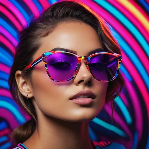 color glasses,knockaround,photochromic,luxottica,sunglasses,pink round frames,neon colors,ultraviolet,cyber glasses,shades,colorful background,neon candies,eyeshades,vibrant color,optica,fluor,neon makeup,pink glasses,fashion vector,colorful foil background,Photography,General,Fantasy