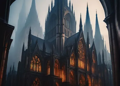 gothic church,haunted cathedral,cathedral,nidaros cathedral,duomo,spire,cathedrals,the cathedral,spires,koln,ravenloft,ulm minster,neogothic,the black church,black church,conclave,orensanz,steeples,cologne cathedral,stephansdom,Conceptual Art,Daily,Daily 07