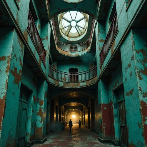 asylum,reformatory,lalaurie,corridors,sanitarium,hallway,abandoned places,urbex,hospicio,penitentiary,sanatorium,corridor,asylums,creepy doorway,alcatraz,sanitorium,abandoned place,orphanage,empty interior,panopticon