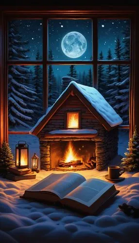 christmas snowy background,christmas landscape,winter house,warm and cozy,snowhotel,snow scene,winter background,christmas scene,christmas night,night snow,christmas room,winter dream,christmasbackground,christmas wallpaper,christmas fireplace,midnight snow,snowed in,snow globe,snow landscape,winter window,Illustration,Abstract Fantasy,Abstract Fantasy 19