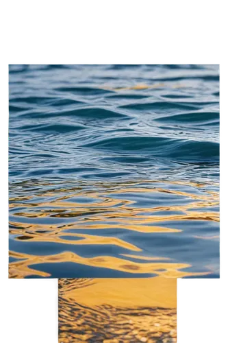 Transparent water background, calm waves, reflection ripples, sunlight shining on surface, shallow depth of field, soft focus, warm color tone, panoramic view, serene atmosphere, gentle movement, real