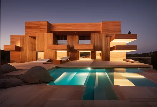 glass garden pool people spotlights windows woodpanelling balustrades woodpanelling,dunes house,modern architecture,pool house,modern house,cubic house,corten steel,timber house,wooden decking,infinit