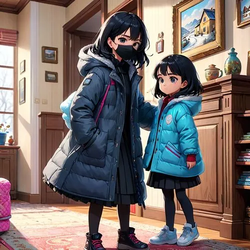 peni,winter clothes,winter clothing,hiro,parka,hideharu,Anime,Anime,General