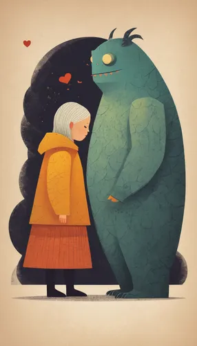 old couple,bird couple,grandparents,parrot couple,kids illustration,grandmother,love bird,lovebird,old woman,affection,courtship,couple in love,amorous,embrace,loving couple sunrise,fairytale characters,hugs,nanny,my neighbor totoro,man and wife,Conceptual Art,Daily,Daily 20