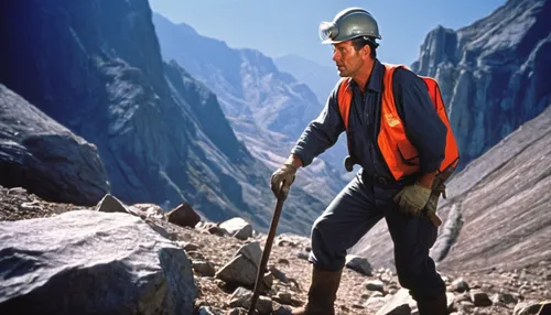 geologist,miner,mining,geologist's hammer,surveyor,via ferrata,year of construction 1954 – 1962,mountaineer,mountain guide,personal protective equipment,mountain rescue,tradesman,miners,female worker,climbing equipment,climbing helmet,worker,forest workers,blue-collar worker,sport climbing helmets,Photography,Documentary Photography,Documentary Photography 15