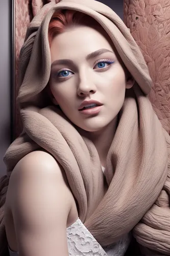 raw silk,image manipulation,artificial hair integrations,sackcloth textured,french silk,retouching,girl in cloth,scarf,trend color,hair coloring,argan,headscarf,natural color,retouch,natural cosmetic,girl with cloth,femininity,neutral color,woven fabric,airbrushed