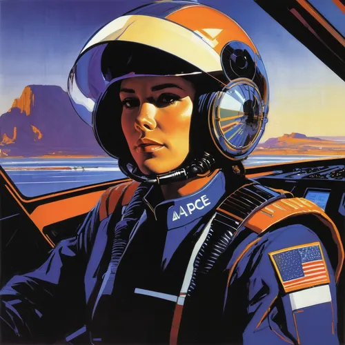 glider pilot,fighter pilot,pilot,united states air force,retro women,blue angels,delta-wing,usn,stewardess,yuri gagarin,gulf,captain p 2-5,helicopter pilot,retro woman,opel captain,flight attendant,flag day (usa),aviator,mercury,cosmonautics day,Conceptual Art,Sci-Fi,Sci-Fi 23