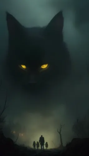 shadowclan,thunderclan,riverclan,my neighbor totoro,halloween background,ravenpaw