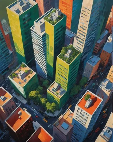 city blocks,city buildings,buildings,megapolis,urbanization,simcity,microdistrict,skyscrapers,colorful city,cityscapes,skyscraper town,urban development,cities,cityscape,urbanism,urban towers,urban design,urbanized,highrises,office buildings,Conceptual Art,Oil color,Oil Color 25