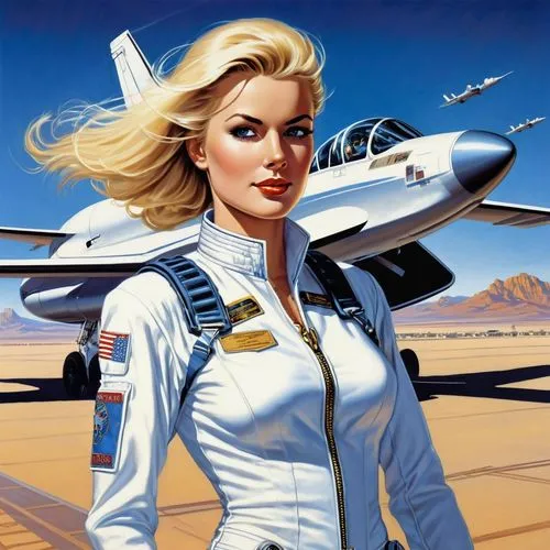 stewardess,flight attendant,edsel citation,vought f-8 crusader,glider pilot,retro women,thunderbird,general aviation,diamond da42,lockheed,aviator,grumman x-29,fighter pilot,aviation,edsel ranger,douglas a-3 skywarrior,edsel corsair,retro girl,edsel,supersonic aircraft,Illustration,Retro,Retro 06