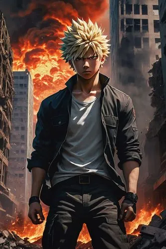 my hero academia,fire background,killua,killua hunter x,cloud,explosion destroy,explosion,big hero,explosions,detonator,hero,naruto,would a background,angry man,burning earth,cg artwork,exploding head,soundcloud icon,edit icon,twitch icon,Illustration,Retro,Retro 16