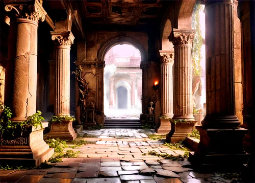 ephesus,theed,labyrinthian,artemis temple,pillars,crypts,ancient city,columns,hall of the fallen,sepulchres,ruins,colonnaded,arcades,ancient,colonnades,archways,mausoleum ruins,corridors,tombs,panagora,Conceptual Art,Sci-Fi,Sci-Fi 09