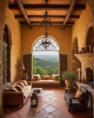 tuscan,tuscany,toscane,sitting room,beautiful home,loggia,cottars,sicily window,fireplace,provencal,breakfast room,french windows,fireplaces,alcove,provencal life,living room,front porch,casabella,home landscape,patio,Illustration,Abstract Fantasy,Abstract Fantasy 17