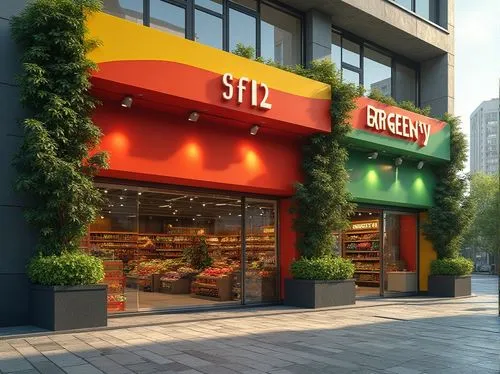 eatery,street cafe,3d rendering,eateries,sketchup,3d render,gardenburger,render,3d rendered,homegrocer,store fronts,netgrocer,greengrocer,grocer,star kitchen,servery,grocery store,greenmarkets,grocers,grocery,Photography,General,Realistic