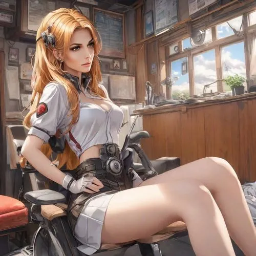 brigitte,sitting on a chair,zhixue,tatari,dollfie,malon,sitting,arika,nara,tracer,reinhardtii,rafaela,tera,barber beauty shop,overwatch,ekatarina,caitlyn,lap,leona,liora,Digital Art,Anime