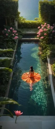 infinity swimming pool,amanresorts,mustique,giant water lily,swimming pool,outdoor pool,lilly pond,pink water lilies,dug-out pool,flower water,floatable,swim ring,water lilly,water lotus,waterlily,lot