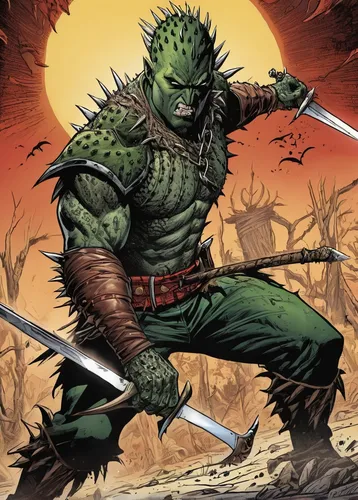 As the blade grazed his skin, the prickling sensation ran down his spine.,patrol,cleanup,aaa,wall,orc,green goblin,saurian,half orc,swordsman,hulk,warrior and orc,incredible hulk,avenger hulk hero,rep