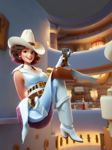 cowgirl,toy's story,pardner,rockabella,cow boy,dioulasso,wild west hotel,hatbox,cowpoke,yeehaw,serenata,torero,pecos,joanne,cowgirls,rockette,rodeo,mariachi,majorette,cowboy bone,Unique,3D,3D Character