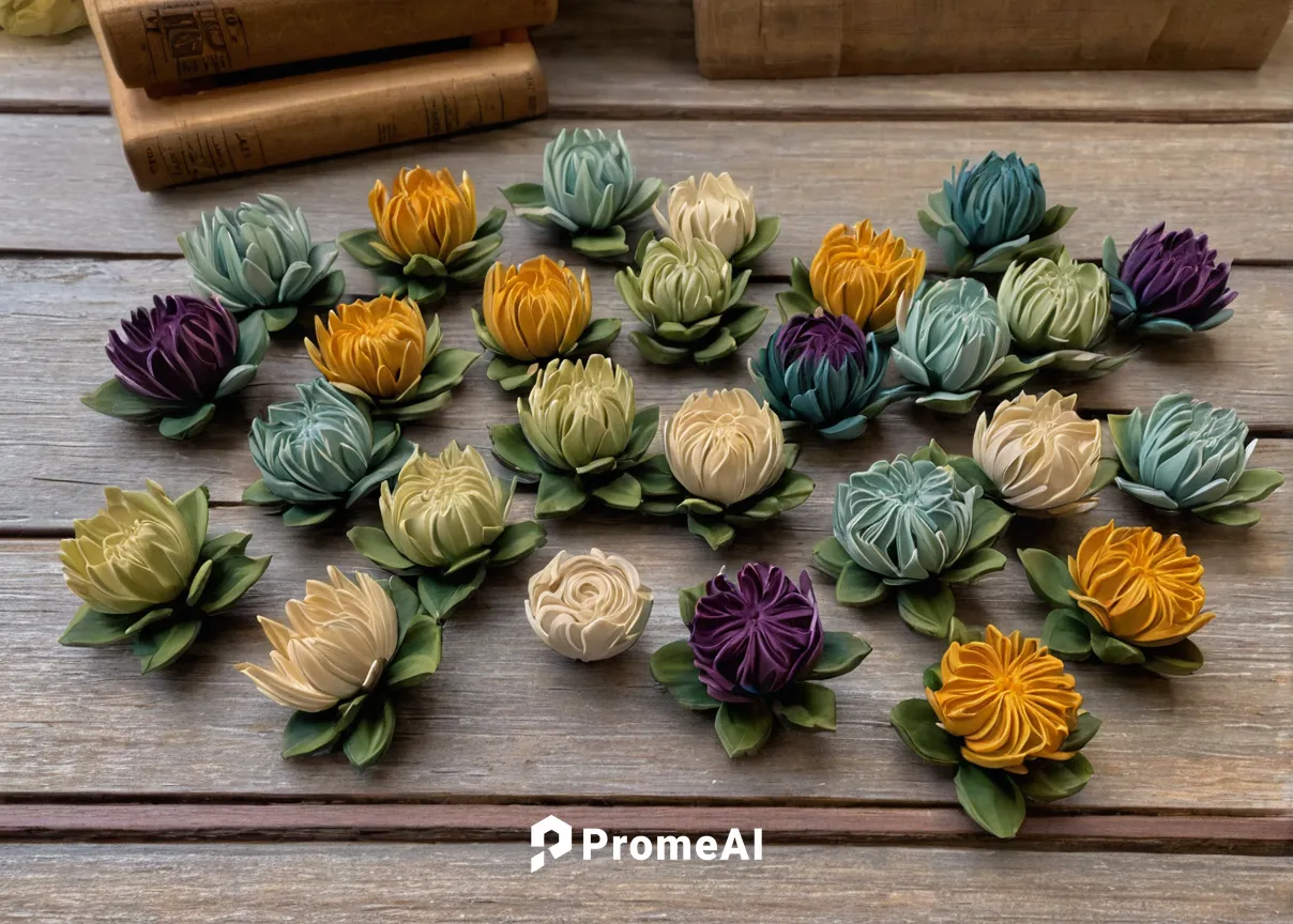 Atlas- set of 12 - 2.5 inches - sola wood flowers wholesale,dried flowers,filled dahlias,edible flowers,artichoke thistle,flowering succulents,calendula petals,tea flowers,cut flowers,asteraceae,cynar