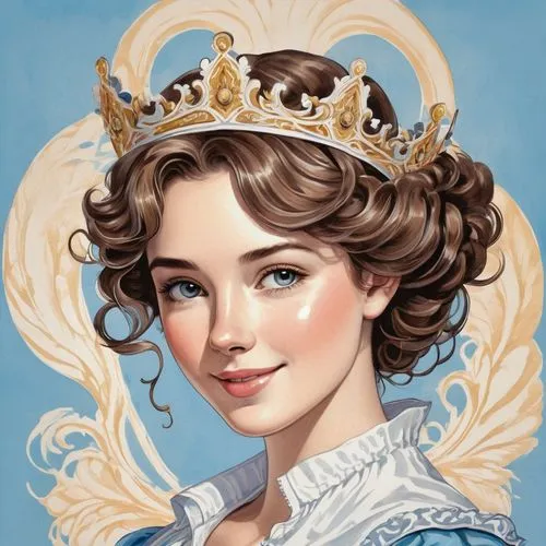 queen anne,shipka,isabela,crown icons,principessa,tretchikoff,Conceptual Art,Fantasy,Fantasy 24