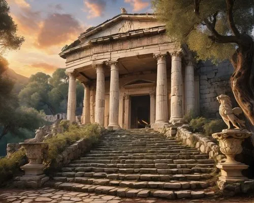 temple of diana,greek temple,panagora,artemis temple,roman temple,ancient house,ancient rome,artena,metapontum,pompeii,mausolea,the ancient world,tempio,pyrrho,apollonia,walhalla,apolloni,halicarnassus,arcadia,palatino,Conceptual Art,Fantasy,Fantasy 24