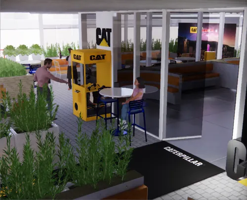 forklifts,forklift,school design,fork truck,workbenches,modern office,working space,fork lift,construction equipment,industrial fair,yellow machinery,3d rendering,construction vehicle,greentech,auto repair shop,collaboratory,construction area,car showroom,sketchup,battery food truck