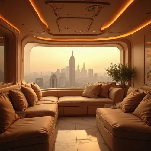 spaceship interior,stretch limousine,train compartment,apartment lounge,airstream,on a yacht,luxury,penthouses,window seat,aboard,luxury suite,livingroom,lounges,train car,luxurious,seatback,chaise lounge,sky apartment,corporate jet,sofas,Photography,General,Realistic