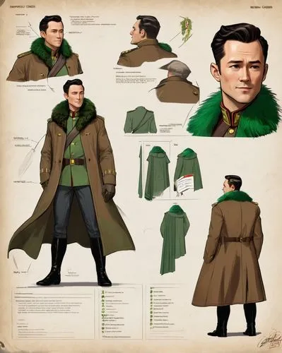 gavrilenkov,gumshoe,manteau,pennyworth,mcgillion,krycek,Unique,Design,Character Design