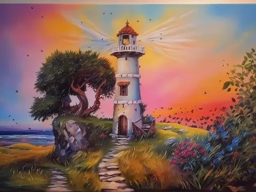 lighthouse,light house,murano lighthouse,petit minou lighthouse,fairy chimney,church painting,crisp point lighthouse,light station,red lighthouse,windmill,electric lighthouse,point lighthouse torch,ol