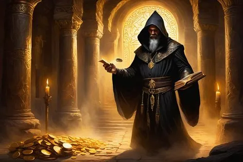 sorcerer,archmage,necromancer,raistlin,conjurer,mordenkainen,patriarch,sorceror,melkor,prospal,prospero,hierarch,karakas,khaldun,seregil,beheshti,the abbot of olib,occultist,balkhi,magus,Conceptual Art,Oil color,Oil Color 22