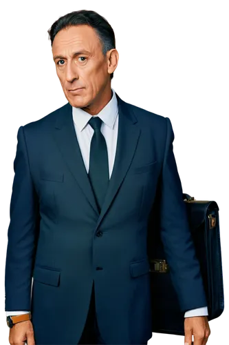 Luxurious mansion, wealthy businessman, mature man, tailored suit, white shirt, black tie, gold watch, diamond cufflinks, briefcase, standing, confident pose, strong jawline, facial close-up, 3/4 comp