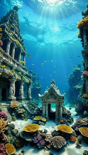 underwater oasis,underwater landscape,underwater playground,coral reef,underwater background,ocean underwater,coral reefs,reef tank,sunken church,underwater world,aquarium,ocean floor,atlantica,oceanarium,ocean paradise,marine tank,under sea,under the sea,sea life underwater,oceanica,Photography,General,Realistic