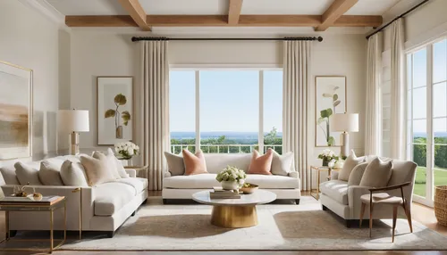 Nancy Meyers Interior Design Style, bright, inviting spaces that blend elegance with comfort, soft color palettes, and a thoughtful mix of modern and traditional elements,sitting room,luxury home inte