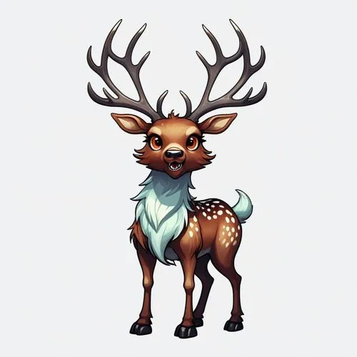 deer illustration,buffalo plaid deer,buffalo plaid antlers,christmas deer,winter deer,deer,Illustration,Abstract Fantasy,Abstract Fantasy 11