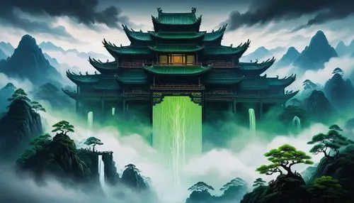 cartoon video game background,asian architecture,wudang,shaoming,hanging temple,ninjago,Photography,Documentary Photography,Documentary Photography 38