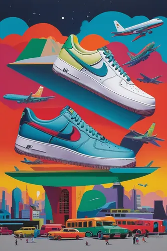 sneakers,shoes icon,80's design,trainers,80s,running shoe,forces,running shoes,the style of the 80-ies,flights,retro eighties,sneaker,colorful city,runners,basketball shoe,skate shoe,artistic roller skating,sports shoe,spaceships,ship releases,Conceptual Art,Daily,Daily 29