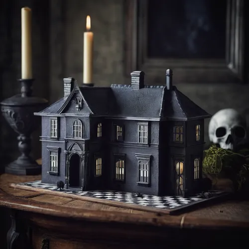 witch's house,witch house,dolls houses,model house,doll's house,the haunted house,miniature house,halloween decor,haunted house,black candle,creepy house,candle holder,halloween decoration,doll house,candle wick,vanitas,halloween scene,dollhouse accessory,diorama,halloween decorating,Photography,Documentary Photography,Documentary Photography 26