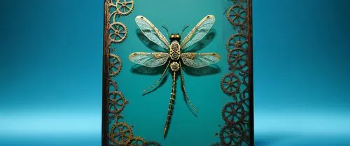 пусто,an intricate glass box displays a dragonfly,bookmark with flowers,art nouveau frame,art deco ornament,hirst,melanargia galathea,glass wing butterfly