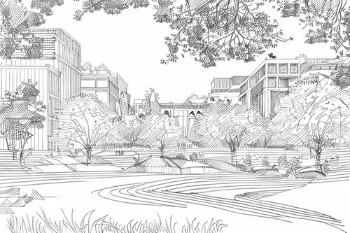 landscape plan,kansai university,lafayette park,line drawing,soochow university,street plan,hand-drawn illustration,parramatta,coloring page,urban park,the garden society of gothenburg,urban design,kirrarchitecture,plane trees,north american fraternity and sorority housing,riverbank,northeastern,foliage coloring,center park,spring garden,Design Sketch,Design Sketch,Fine Line Art